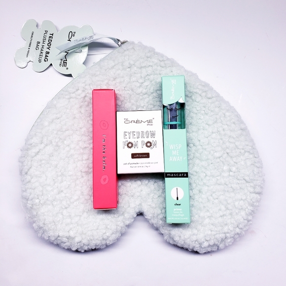 Mint Green Heart Makeup Bag with Mascara, Tinted Lip Balm, and Eyebrow pomade - Picture 5 of 5